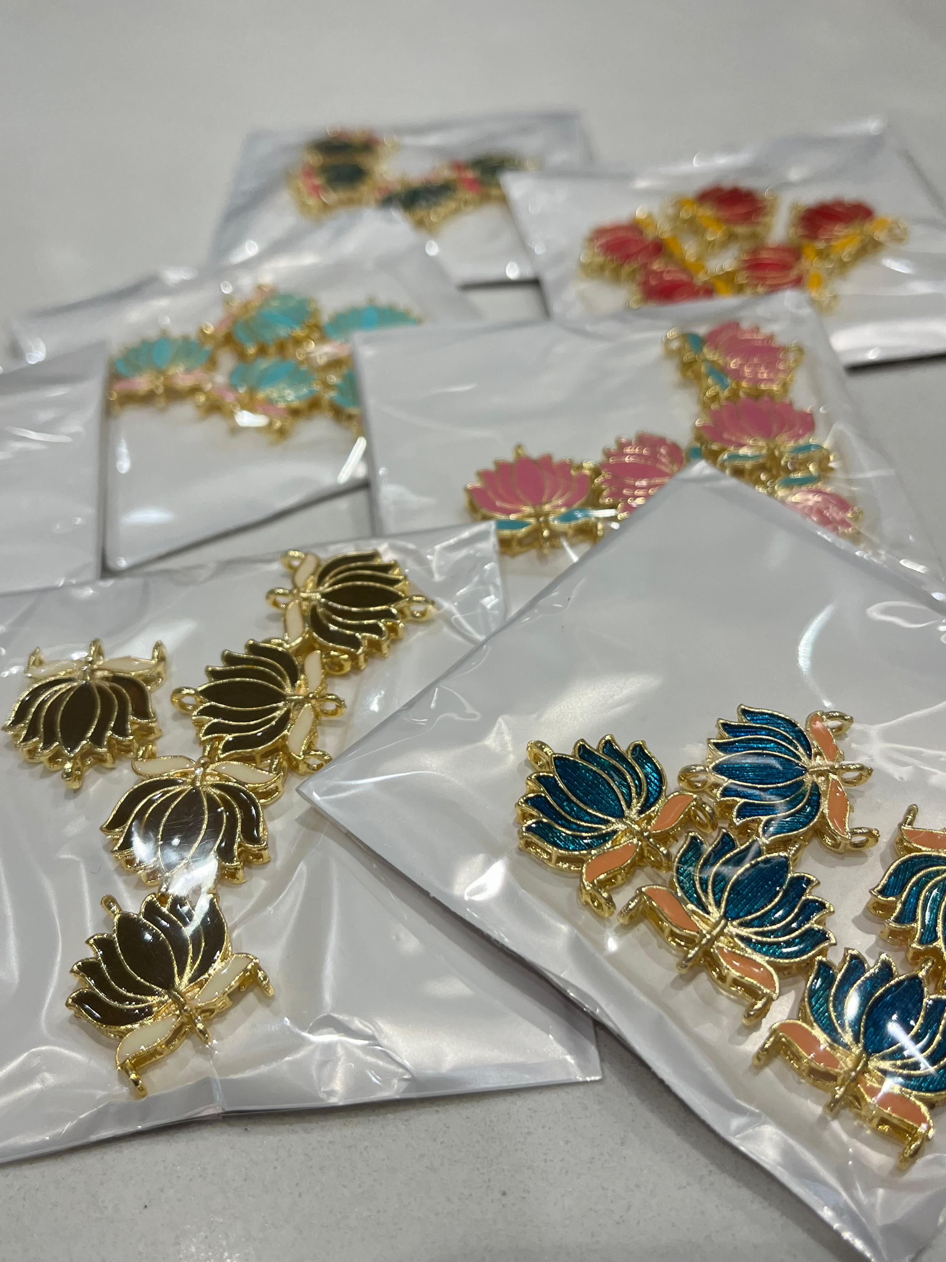 K.R KASAT - Colourful Lotus Charms